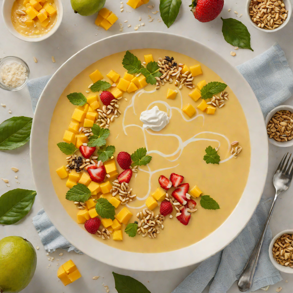 Wave Pool-Inspired Tropical Mango Smoothie Bowl