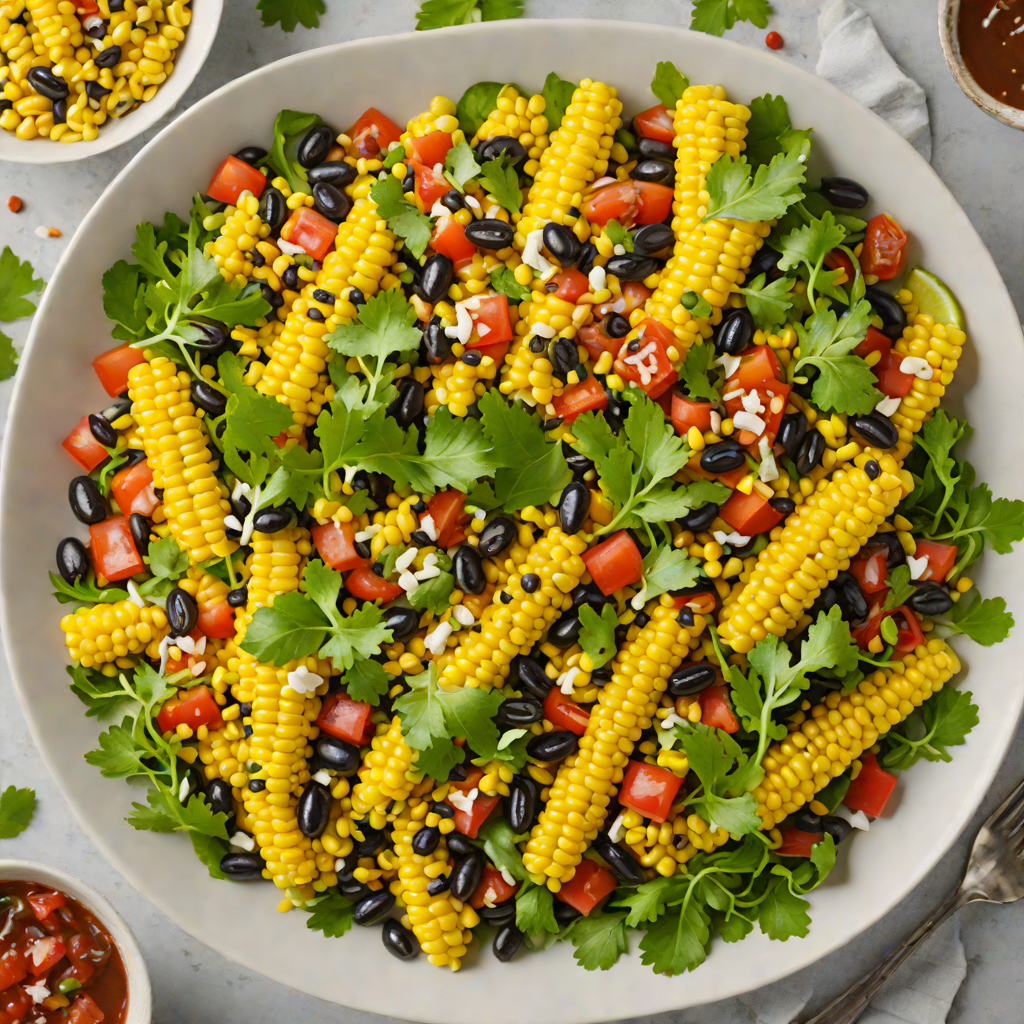Omaha-Inspired Grilled Corn and Black Bean Salad