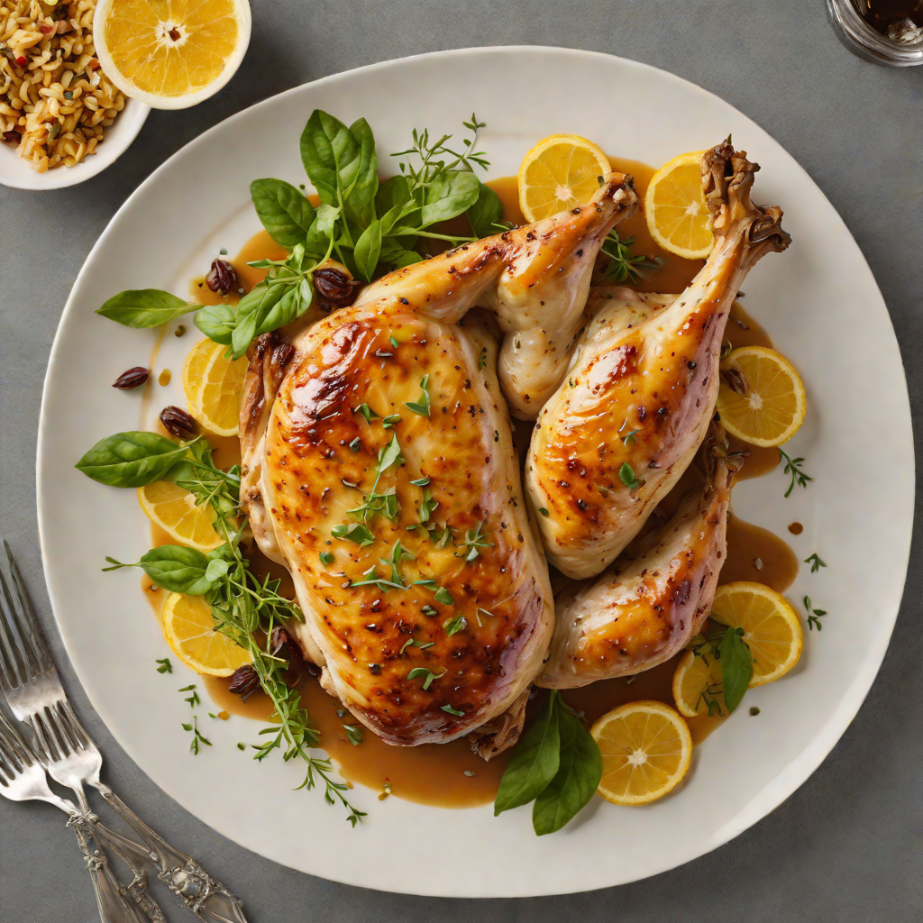Streetcar-Inspired Roasted Chicken with Herb and Citrus Glaze