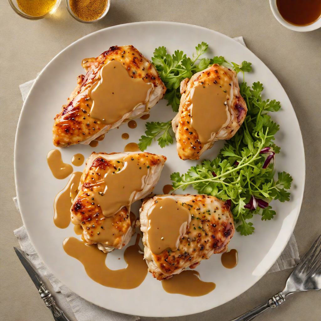 Pan-Seared Chicken with Sweet Honey-Mustard Glaze