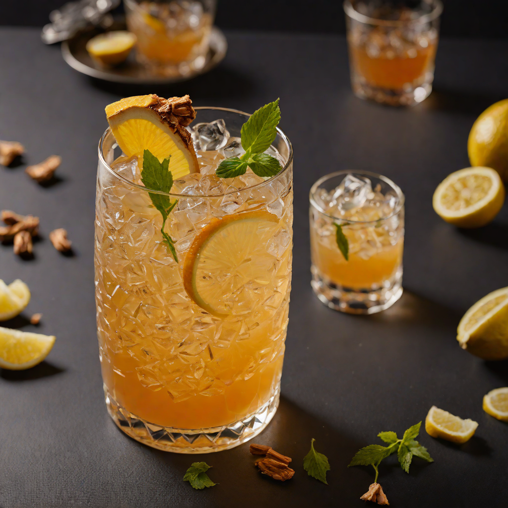 Charred Ginger Whiskey Sour