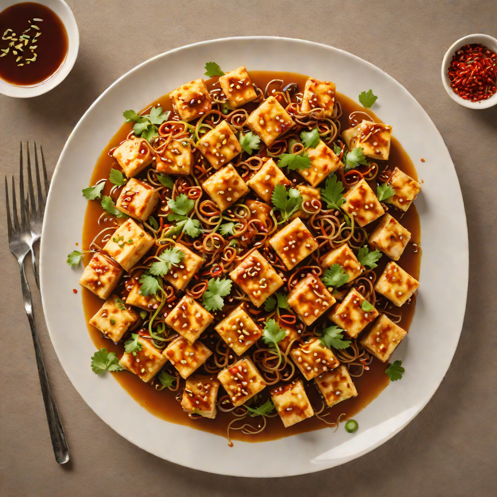Spicy Sichuan-Inspired Stir-Fried Tofu with Doubanjiang