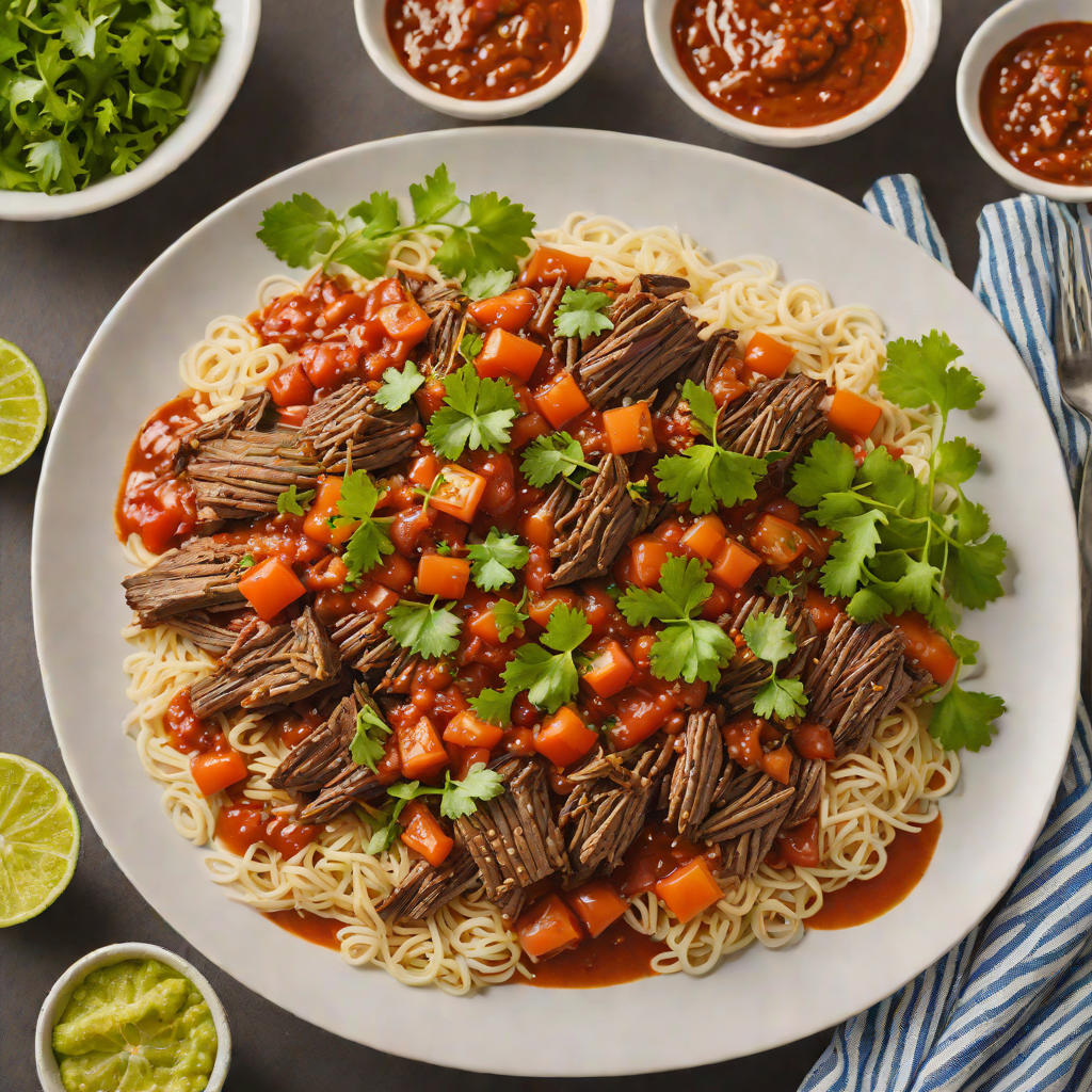 Slow-Cooked Salvadoran Barbacoa de Res with Tomato Sauce