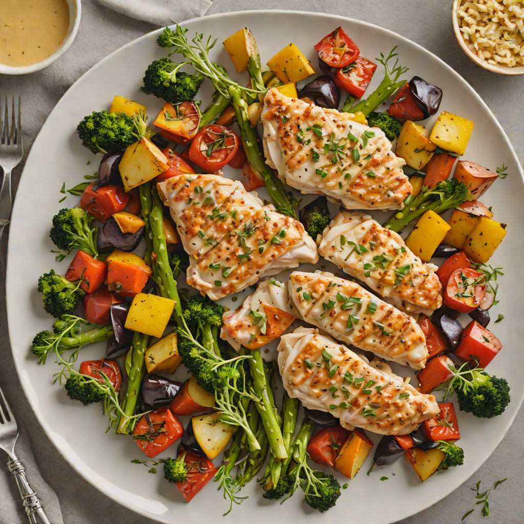 Sheet Pan Maple-Dijon Chicken with Roasted Vegetables