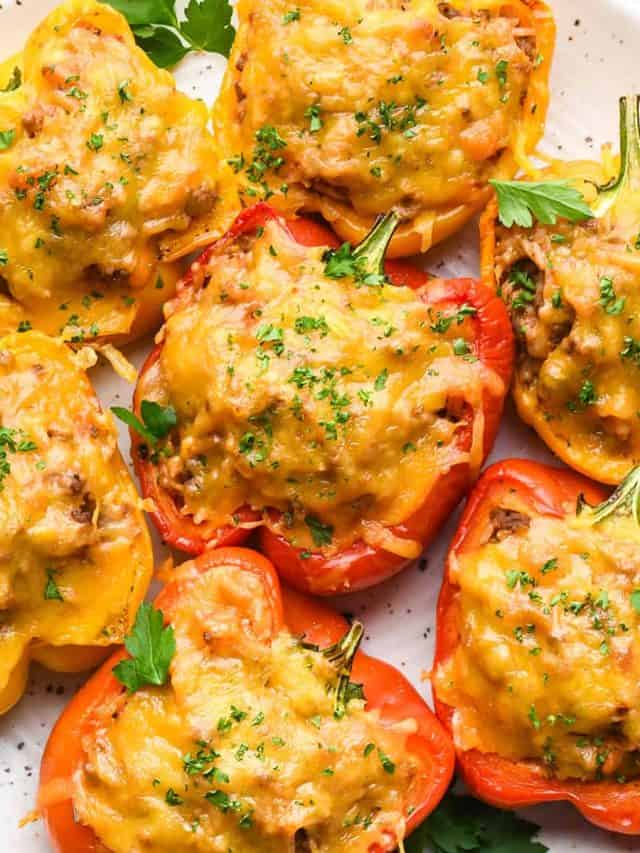Half-Sweet & Half-Savory Stuffed Peppers