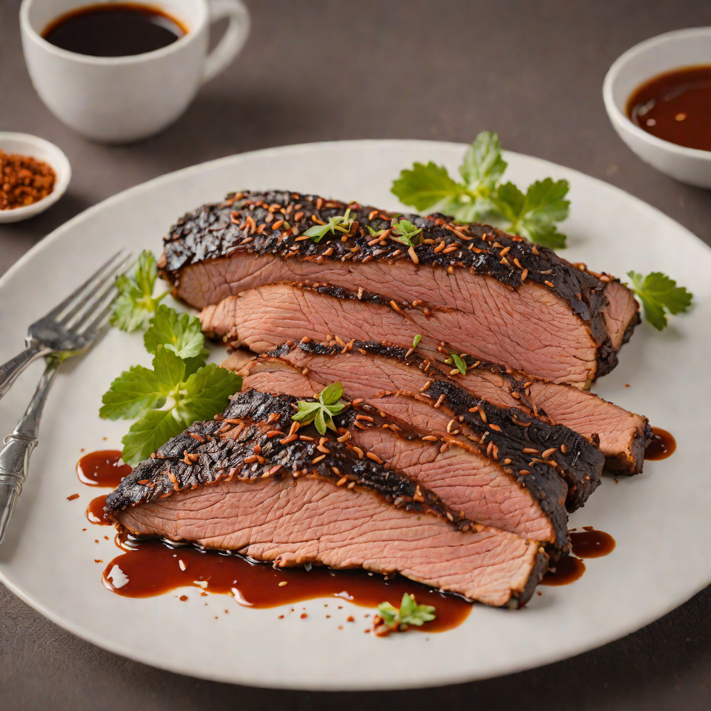 Slow-Smoked Brisket with Coffee-Chili Rub