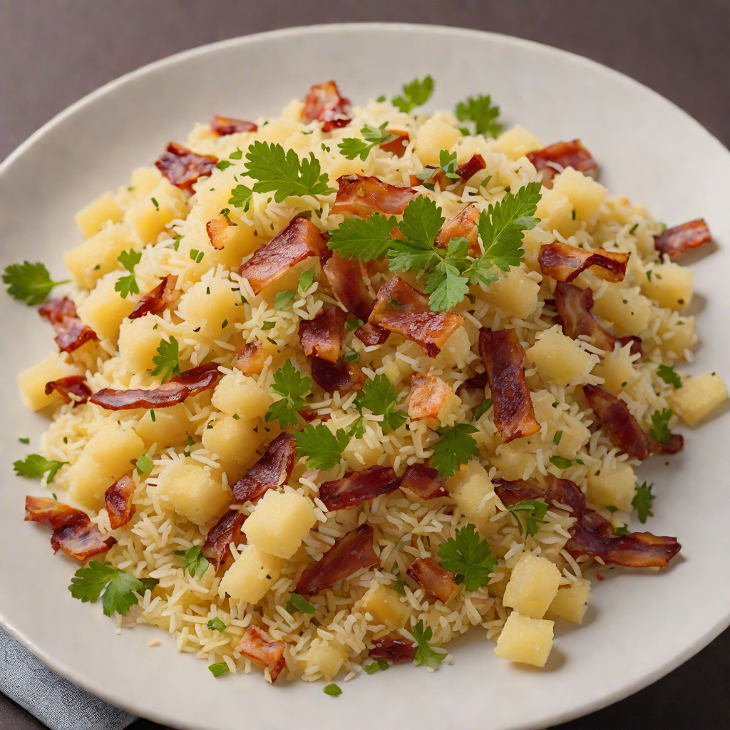 Steamed Farofa with Toasted Cassava Flour and Bacon