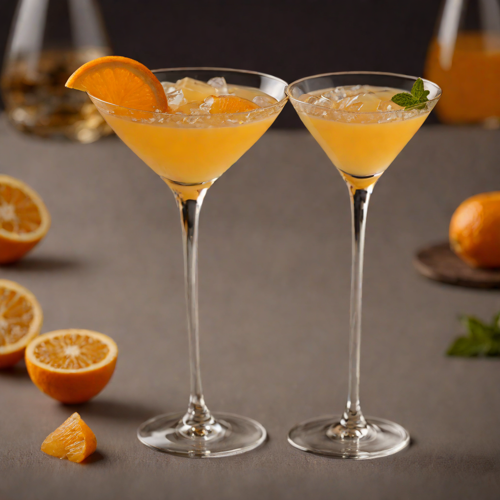 Classic French Sidecar Cocktail with Orange Twist