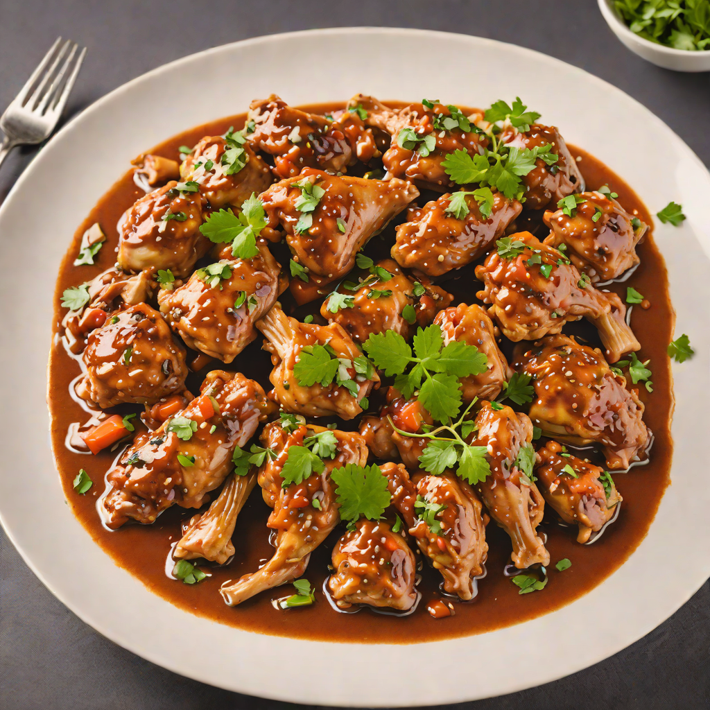 Slow-Cooked Chicken Tibs in Awaze Sauce