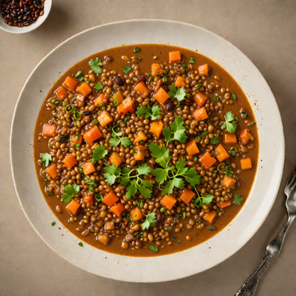 Spiced Vegetarian Misir Wot Lentil Stew