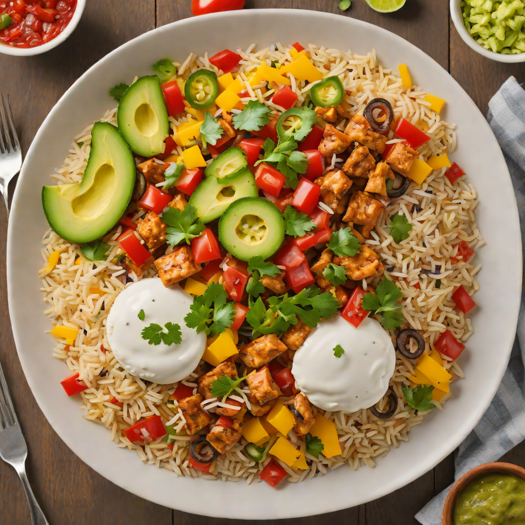 Tex-Mex Chicken Fajita Rice Bowl