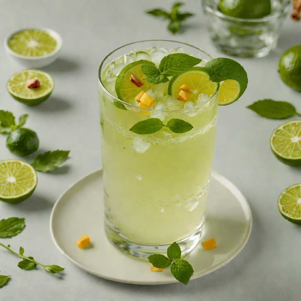 Tropical Matcha Vodka Collins