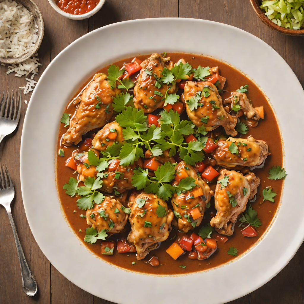 Stewed Chicken in Guatemalan Pepian Sauce