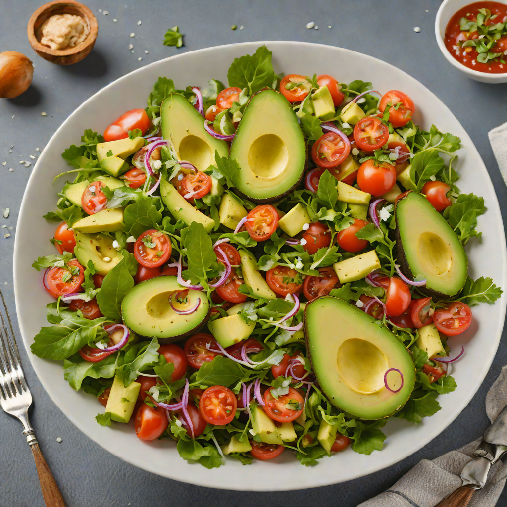 Guatemalan Avocado and Tomato Salad with Lime Dressing