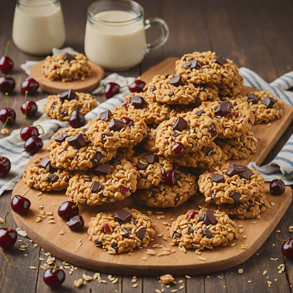 Chocolate-Cherry Oatmeal Cookies
