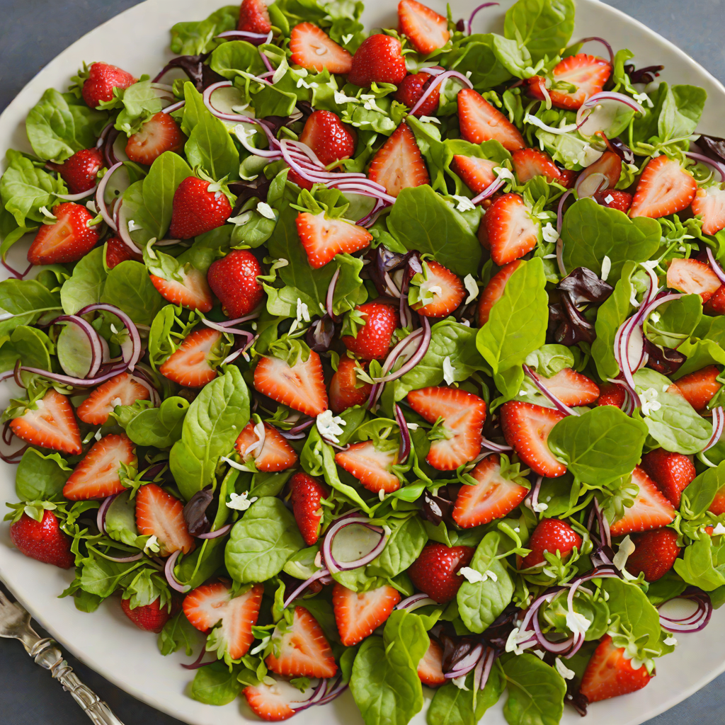 Strawberry Patch Farmhouse Salad with Honey-Balsamic Dressing