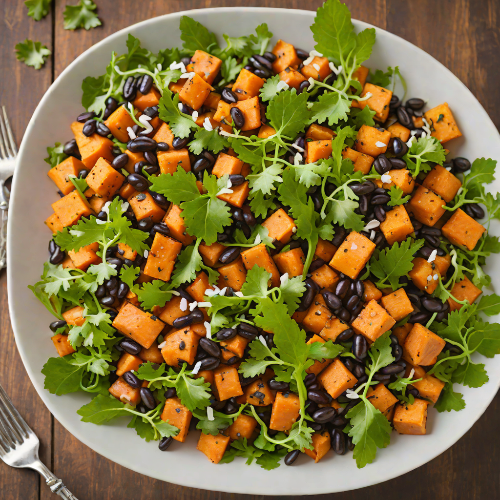 Tiki-Style Sweet Potato and Black Bean Salad
