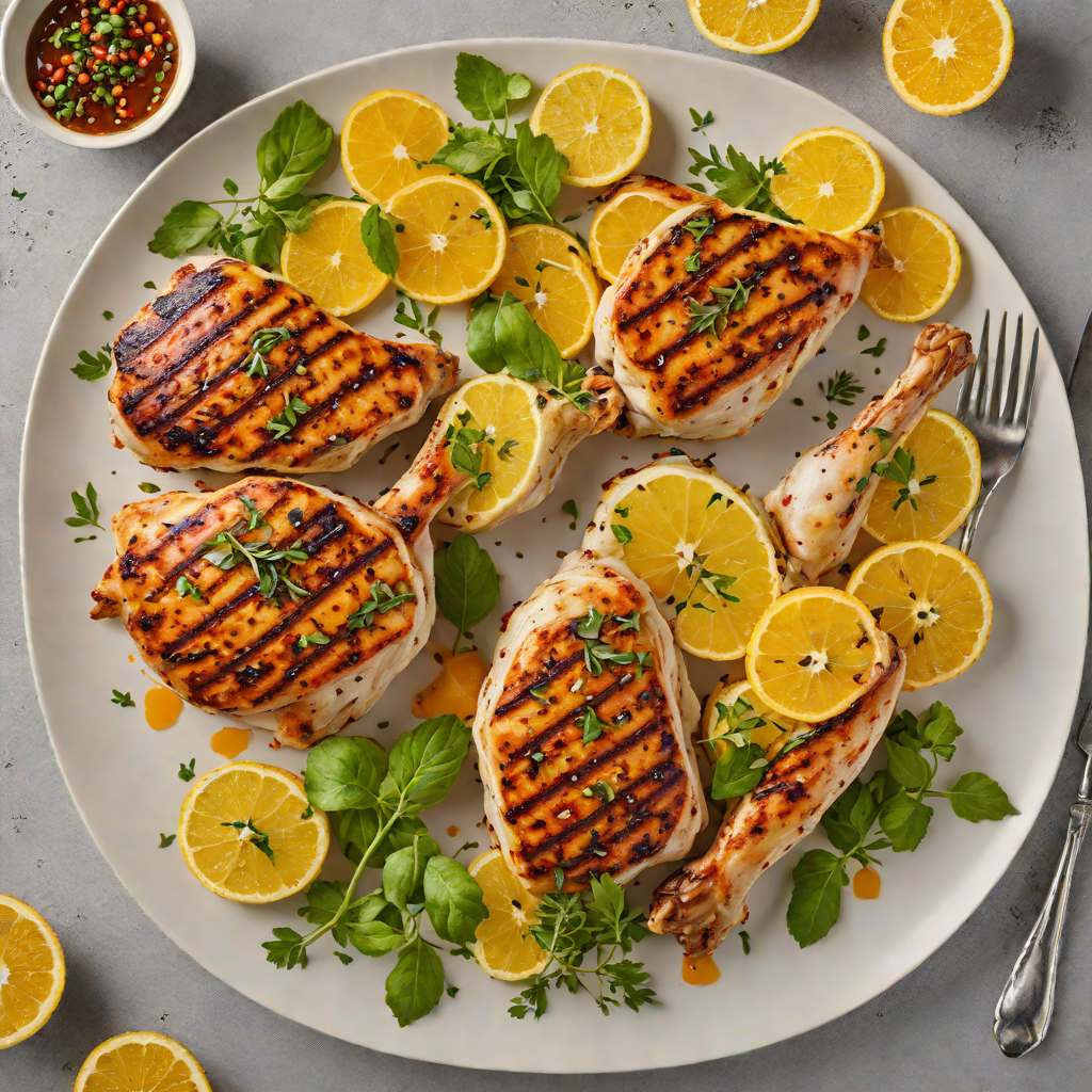 Half-Herb Grilled Chicken with Citrus Marinade