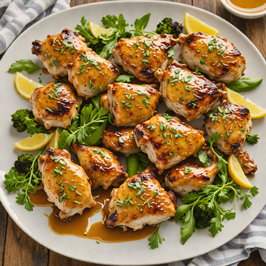 Sheet Pan Honey-Mustard Glazed Chicken Thighs
