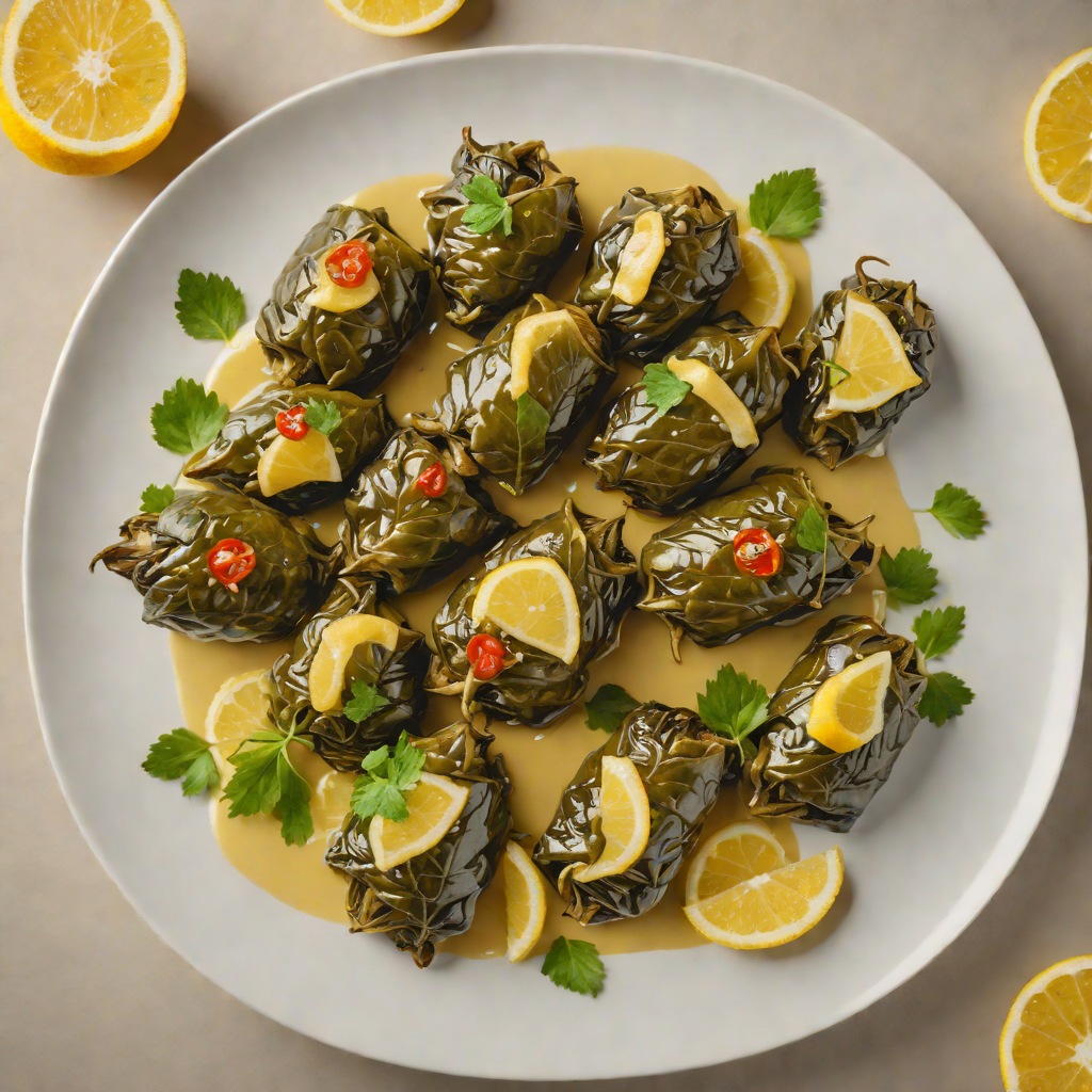 Dolmades with Lemon-Infused Avgolemono Sauce