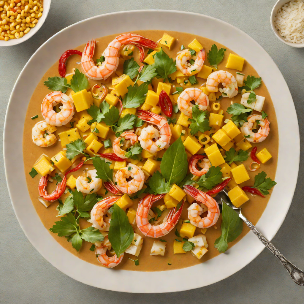 Coconut-Lemongrass Thai Curry with Shrimp and Baby Corn