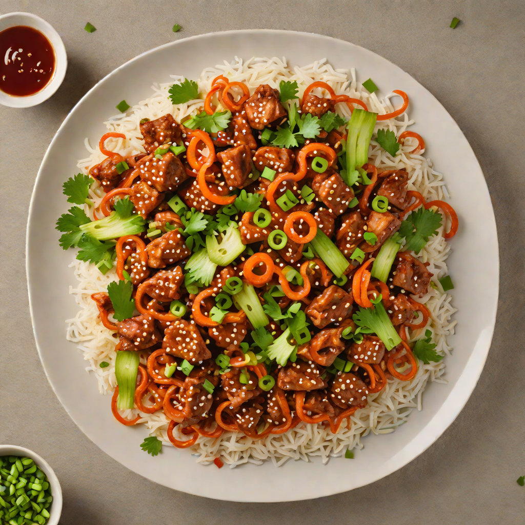 Stir-Fried Spicy Korean Pork with Kimchi and Scallions