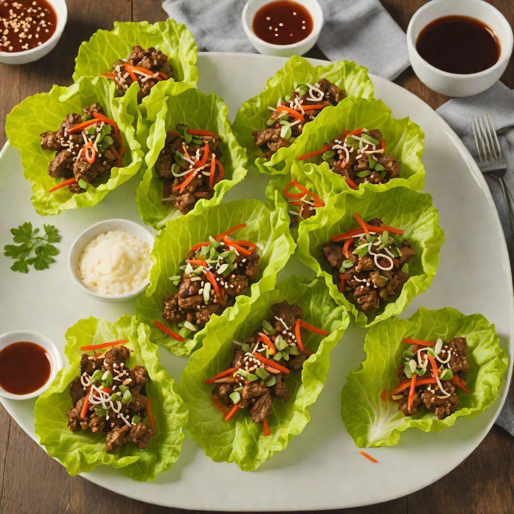 Crispy Korean-Style Beef Bulgogi Lettuce Wraps