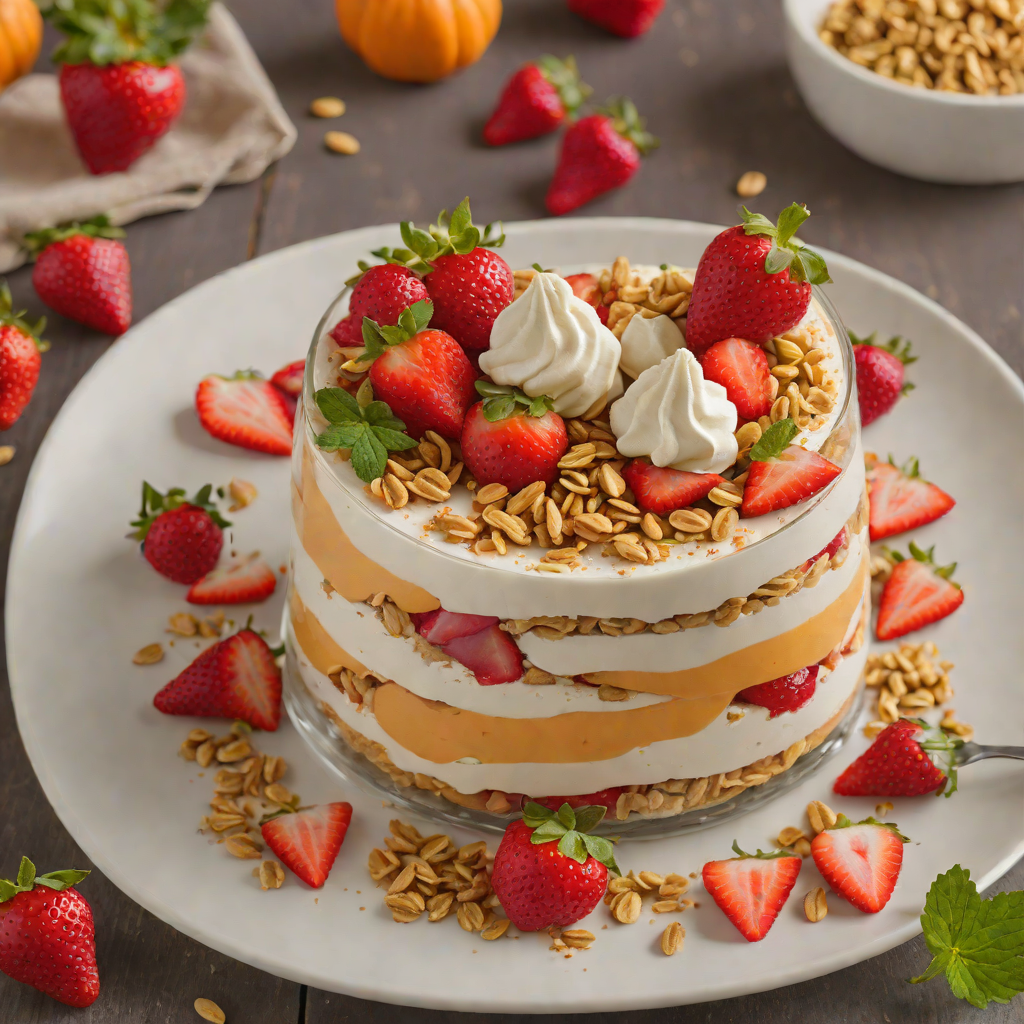 No-Bake Strawberry Pumpkin Patch Parfait