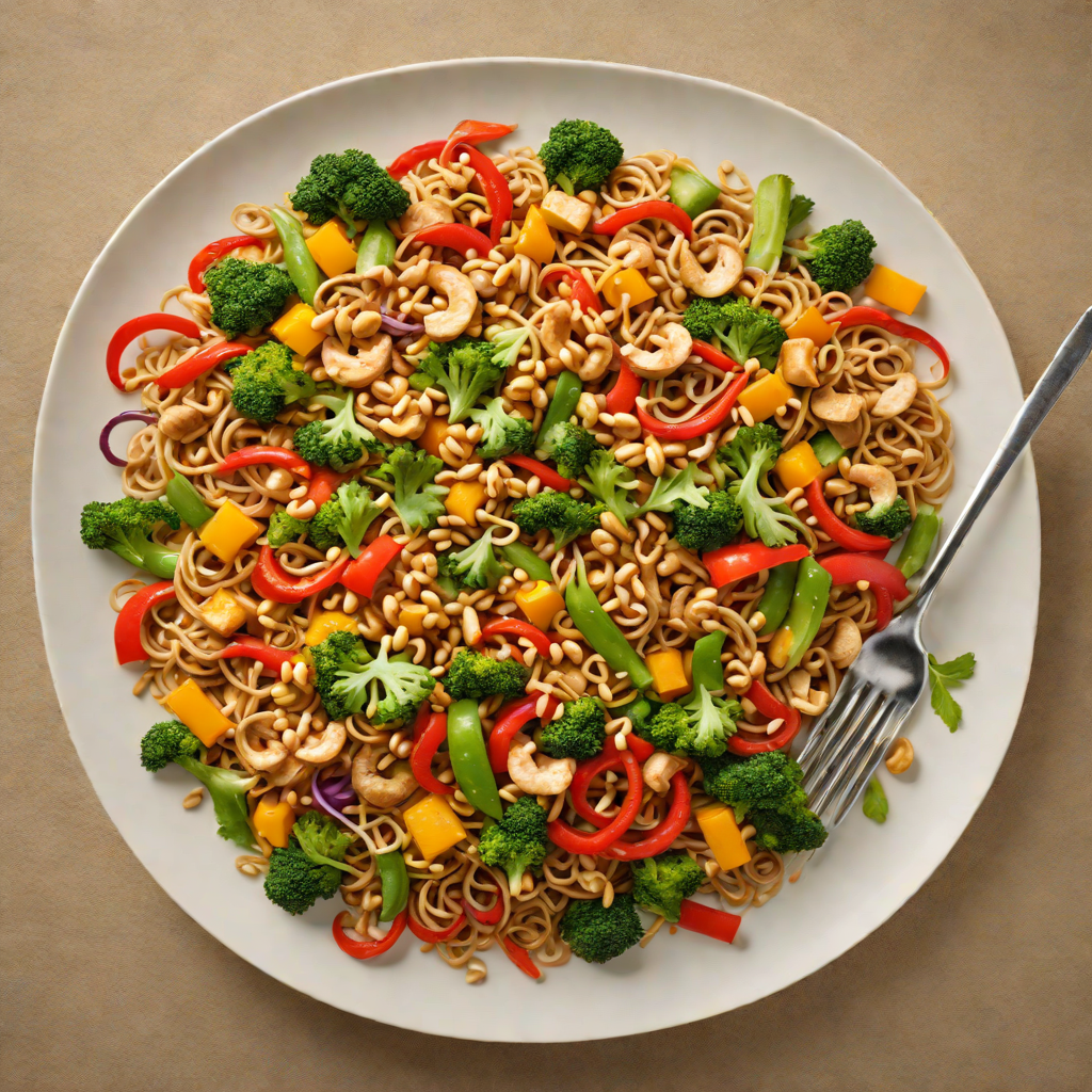 Interactive Neal.fun Inspired Veggie Stir Fry with Peanut Sauce