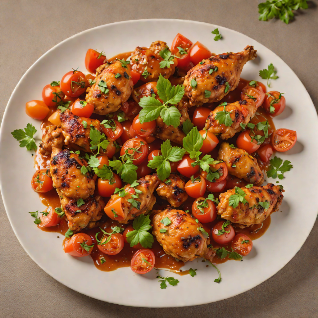 Awaze-Spiced Chicken Tibs with Fresh Tomatoes