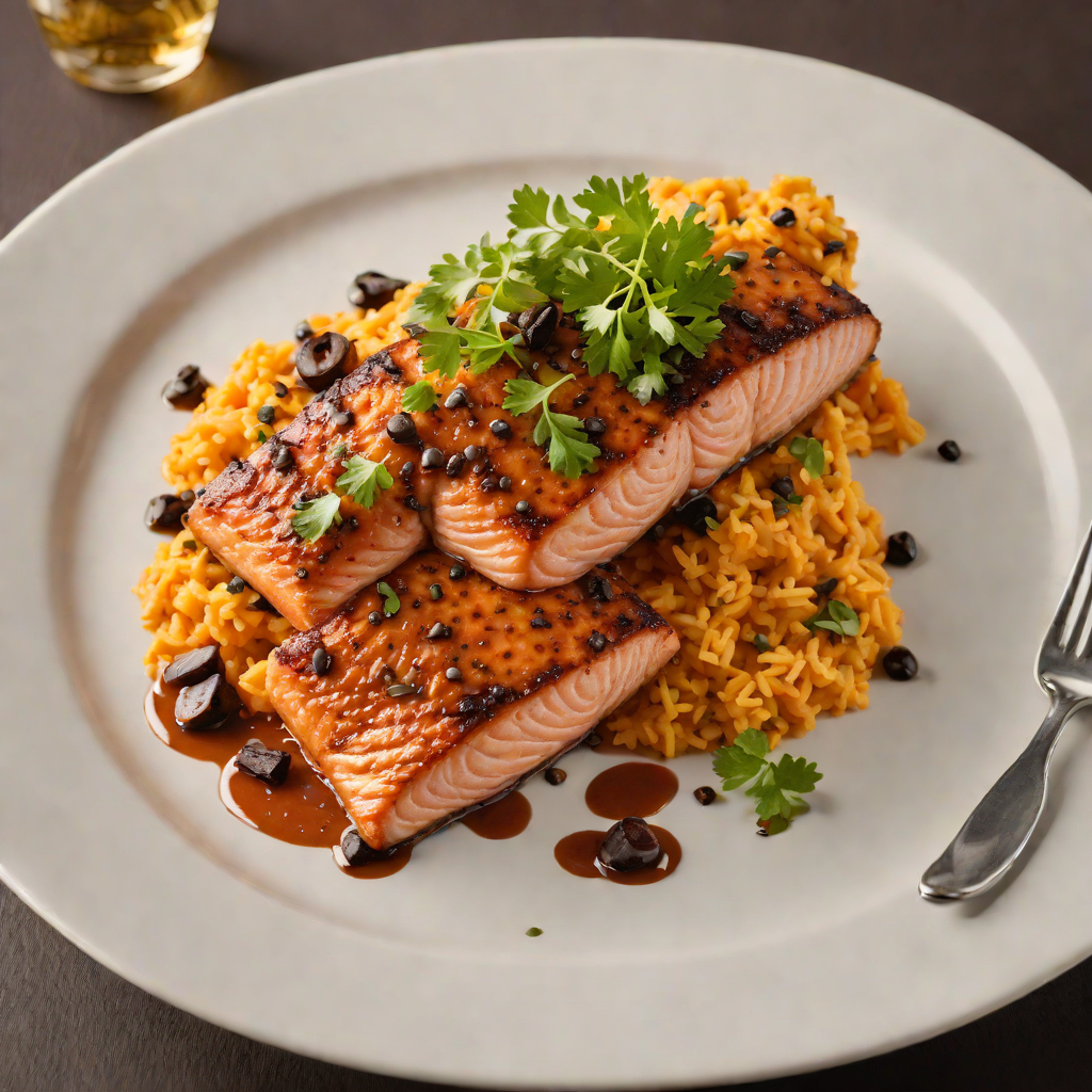 Jazz-Inspired Blackened Salmon with Spiced Sweet Potato Mash