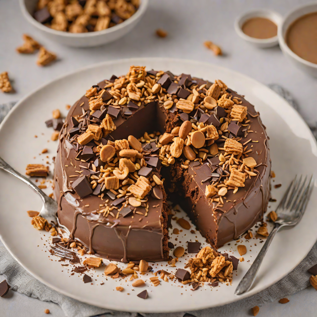 No-Bake Chocolate Peanut Butter Keto Dirt Cake