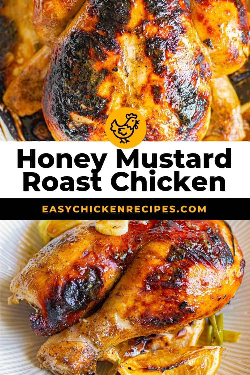 Oven-Roasted Chicken with Honey-Mustard Glaze
