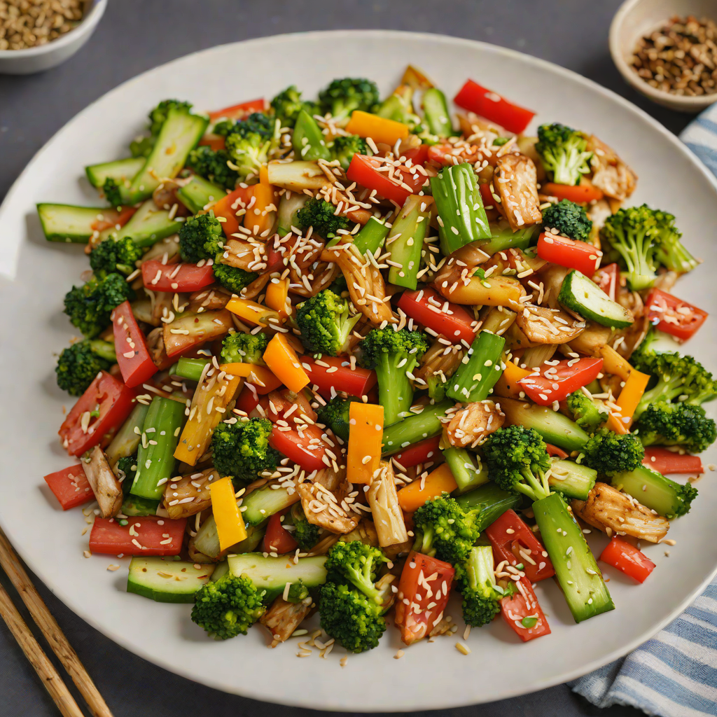 Northern Spice-Infused Vegetable Stir Fry with Toasted Sesame