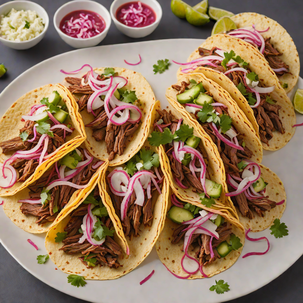 East Texas-Style Smoked Brisket Tacos with Pickled Onions