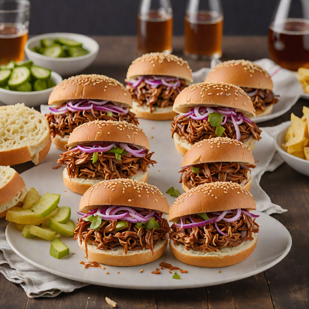 Whiskey-Smoked BBQ Pulled Pork Sandwiches