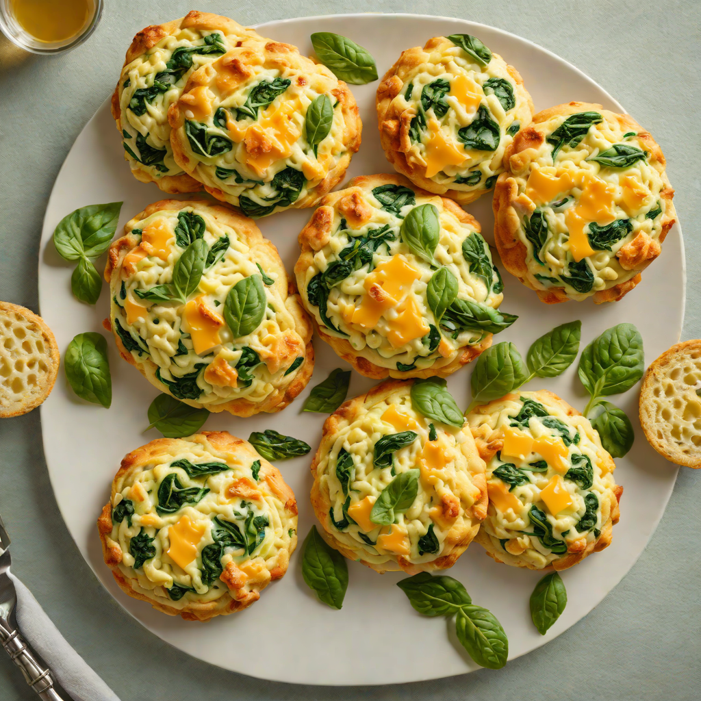Cheddar and Spinach Cloud Bread