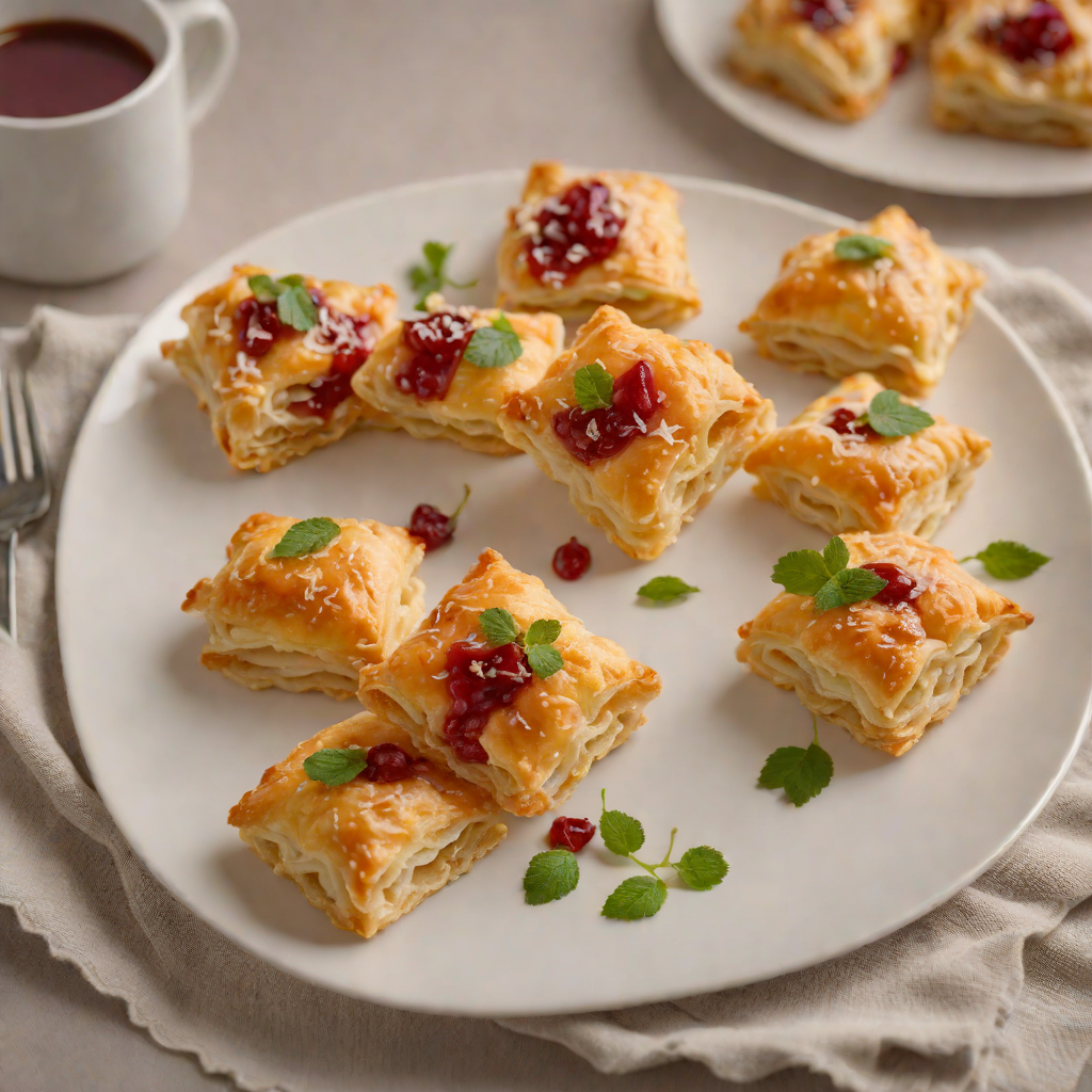 Sweetened Cheese Puff Pastry with Guava Paste Filling