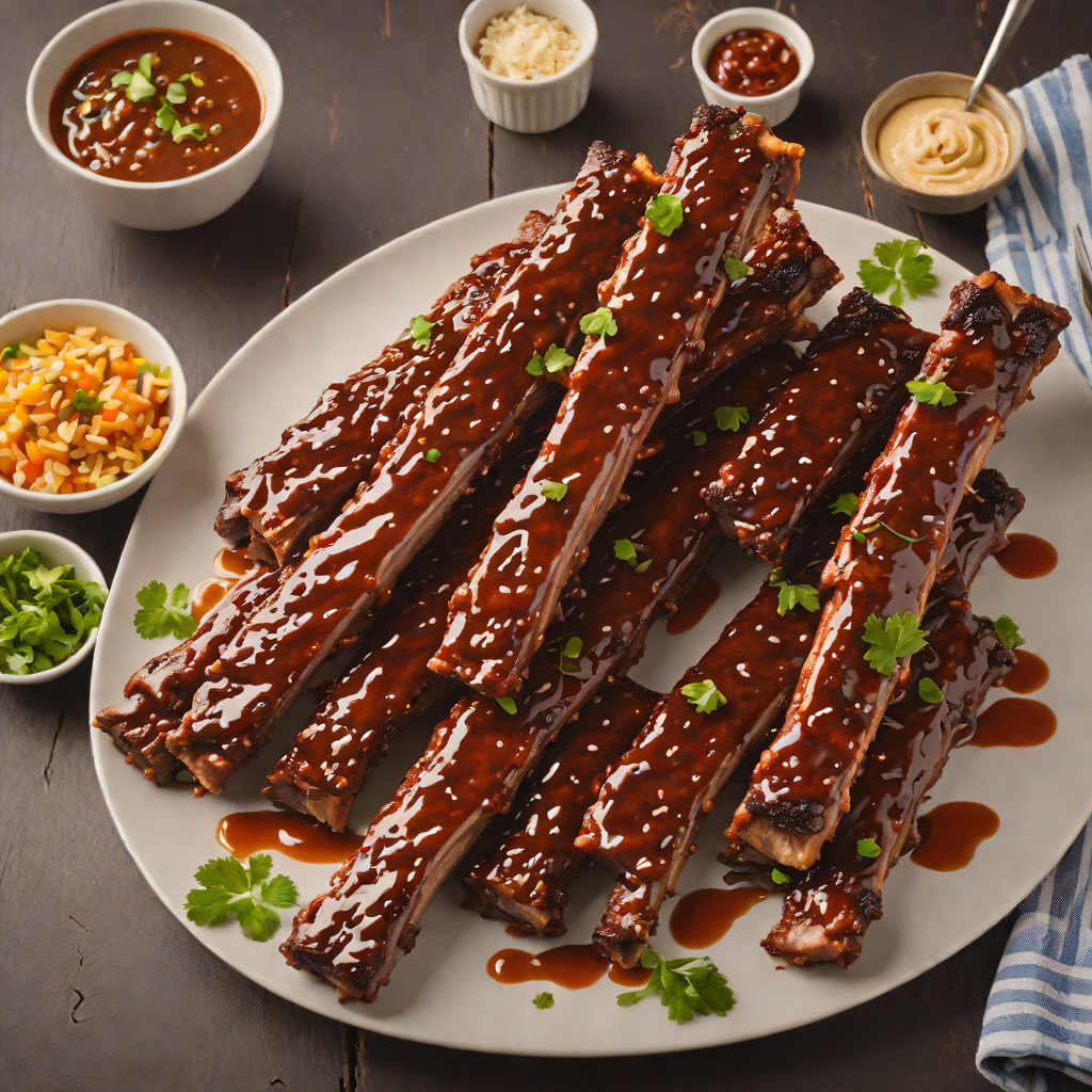 East Texas-Style Smoked Pork Ribs with Sweet and Tangy Glaze