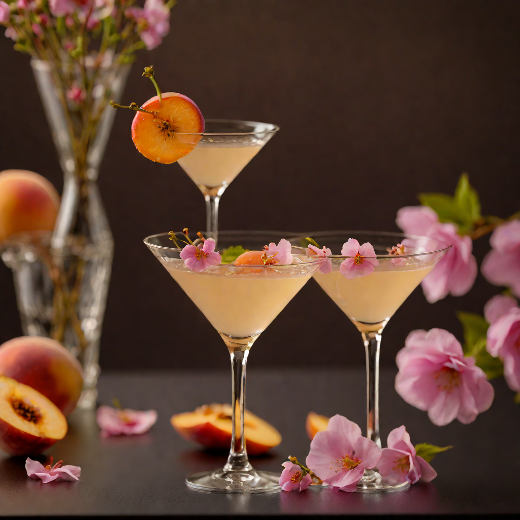 Glinda’s Peach Blossom Martini