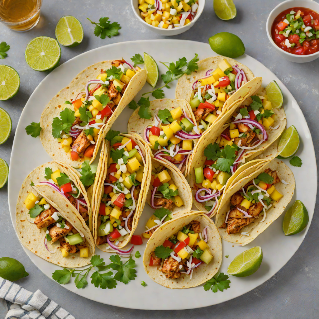 Tequila-Lime Grilled Chicken Tacos with Pineapple Salsa