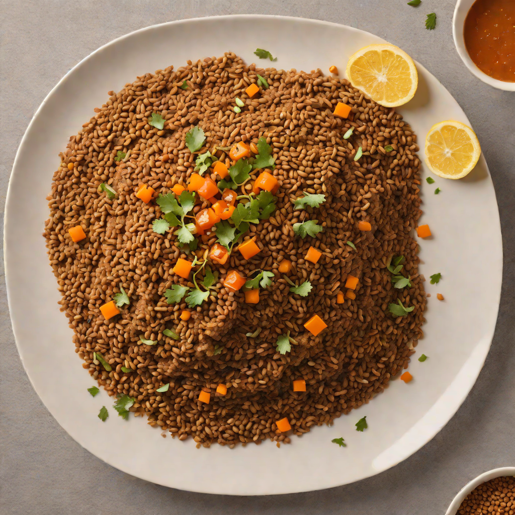 Toasted Teff Injera with Spiced Lentil Misir Wot