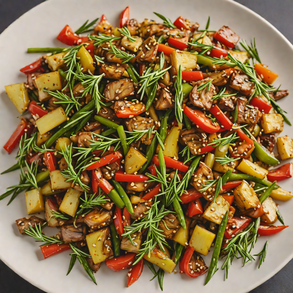 Spiced Tibs Stir-Fry with Fresh Rosemary and Garlic