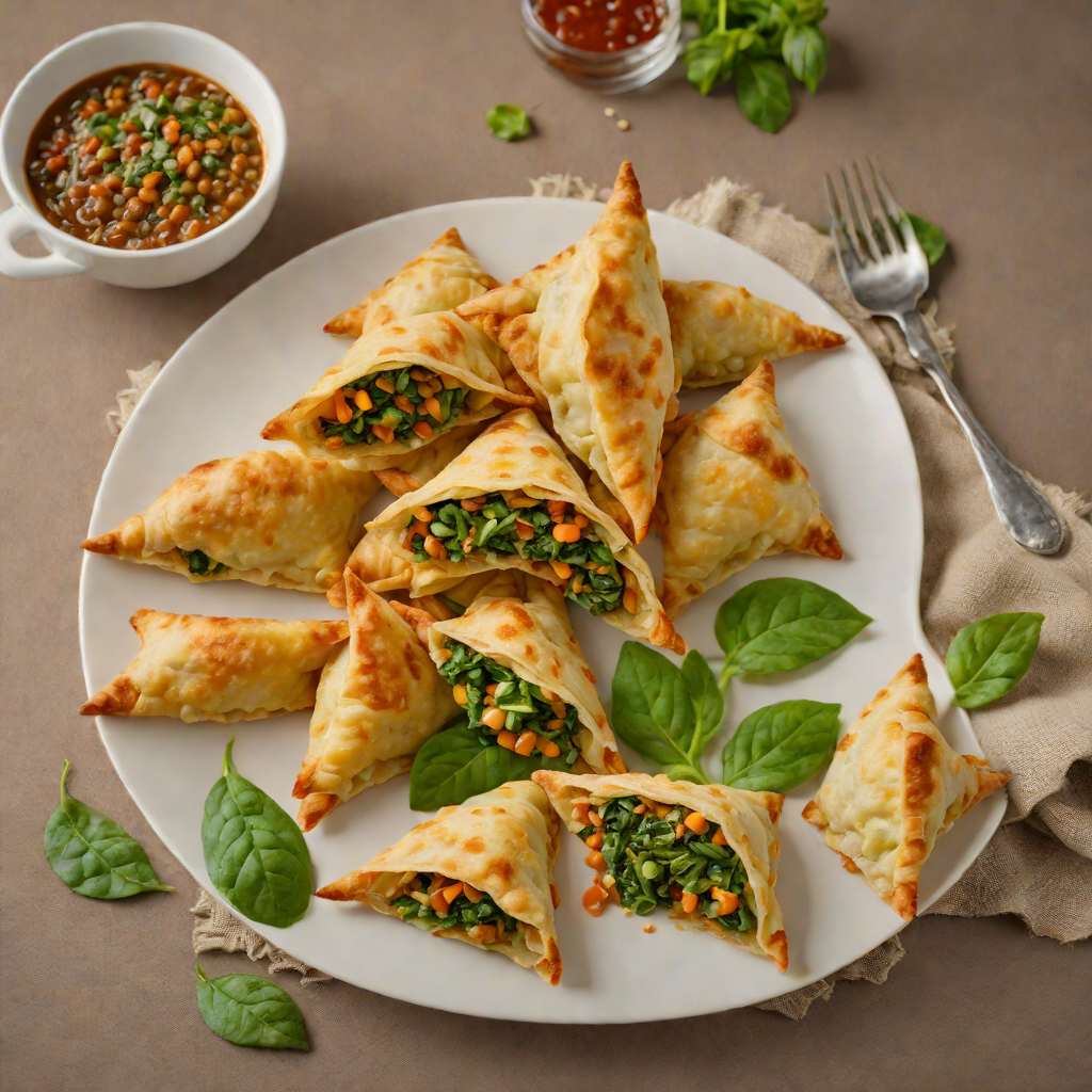 Ethiopian-Inspired Lentil and Spinach Sambusas
