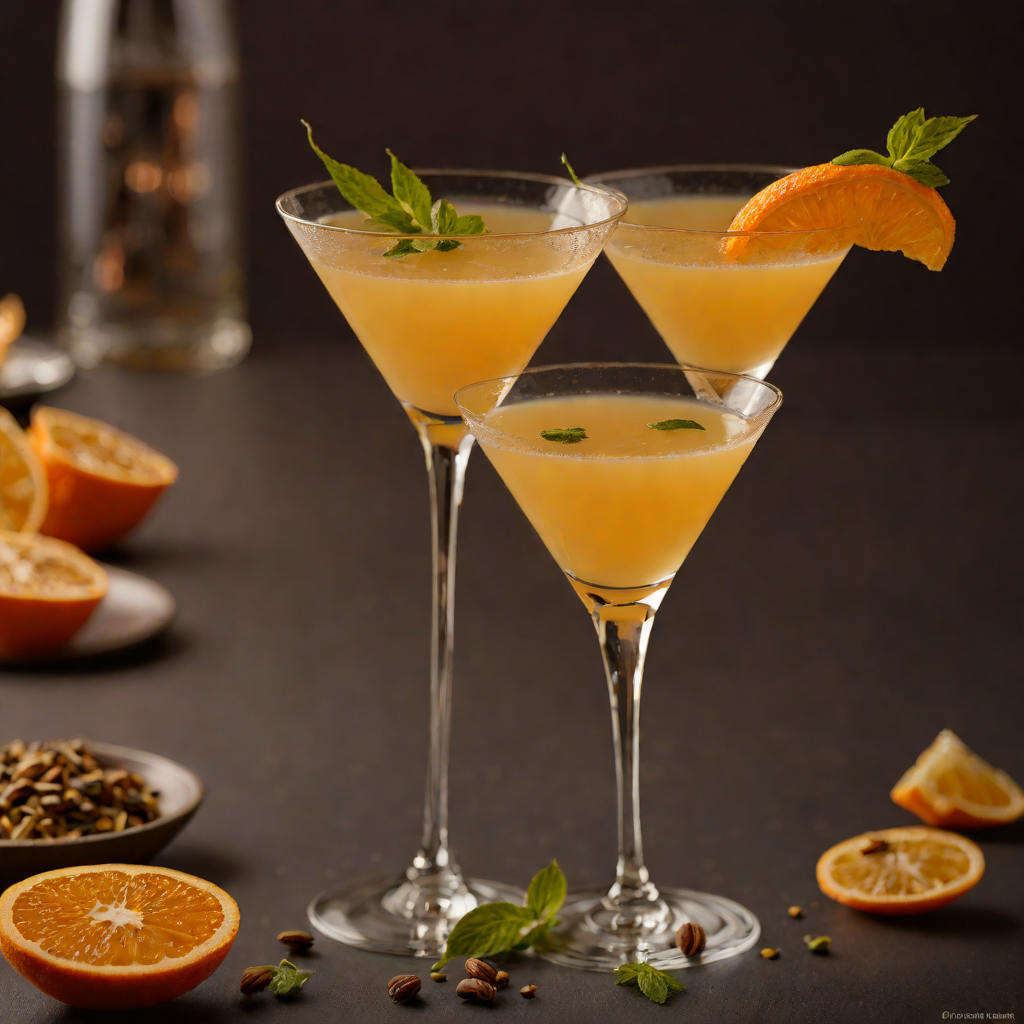 Flamed Orange Cardamom Martini