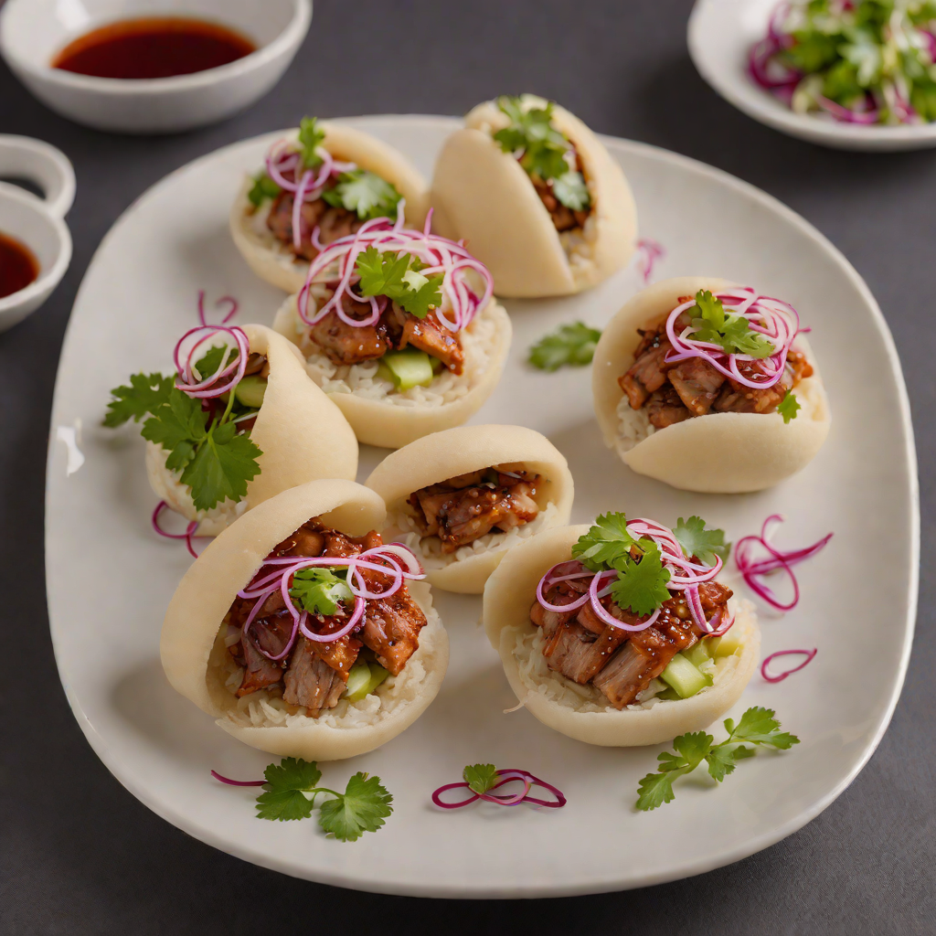 Tiki-Style Pork Belly Bao Buns with Pickled Cabbage