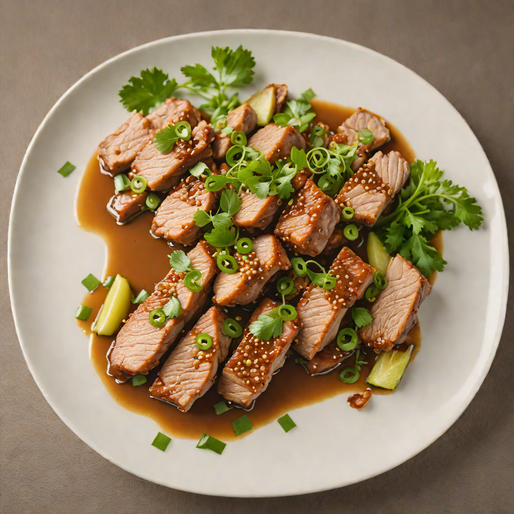Pan-Fried Pork with Ginger and Scallion Sauce