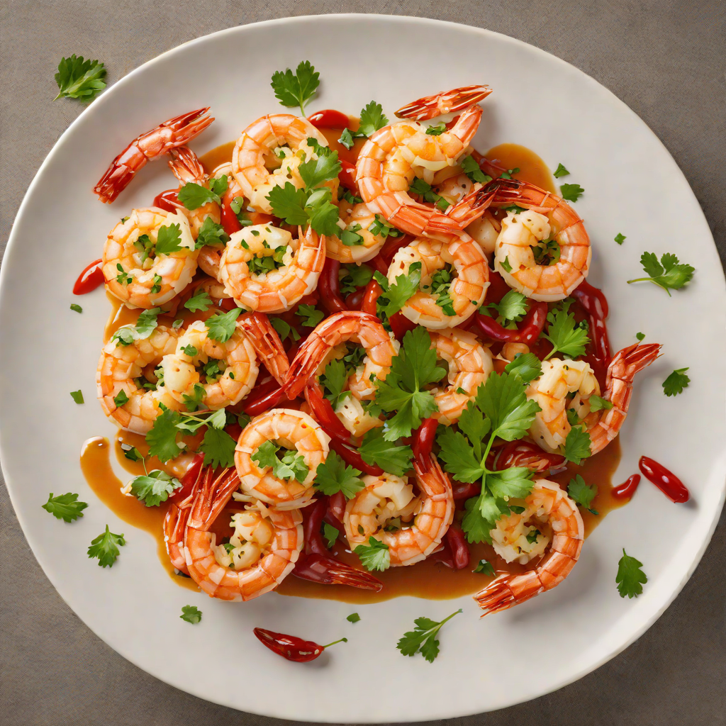 Spanish-Style Garlic Shrimp with Chili and Parsley