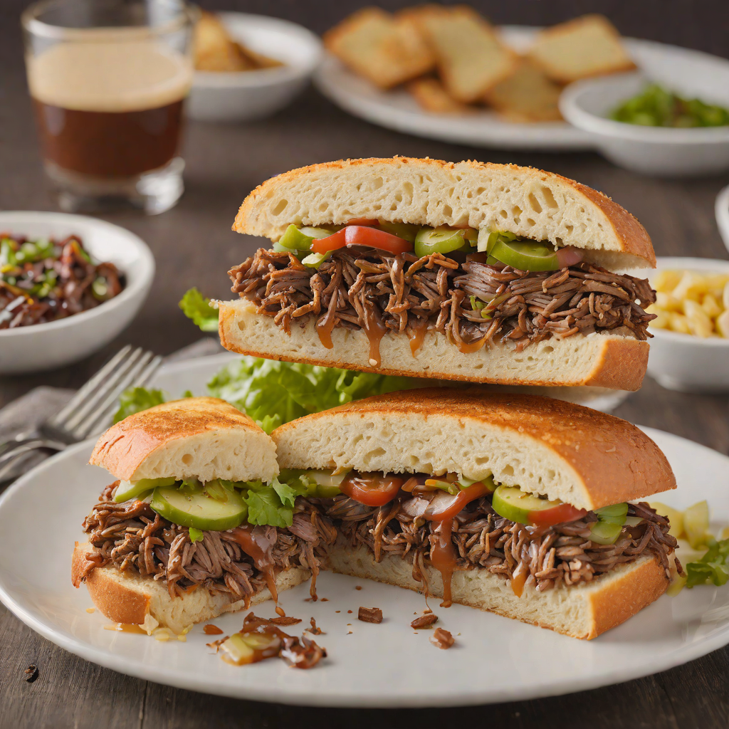 Grilled Chipotle-Barbecue Brisket Sandwich