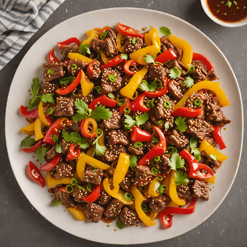 Cantonese Stir-Fried Beef with Oyster Sauce and Bell Peppers
